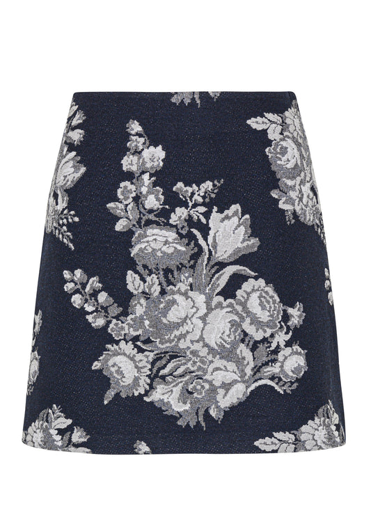 Venice Toile Jacquard Mini Skirt