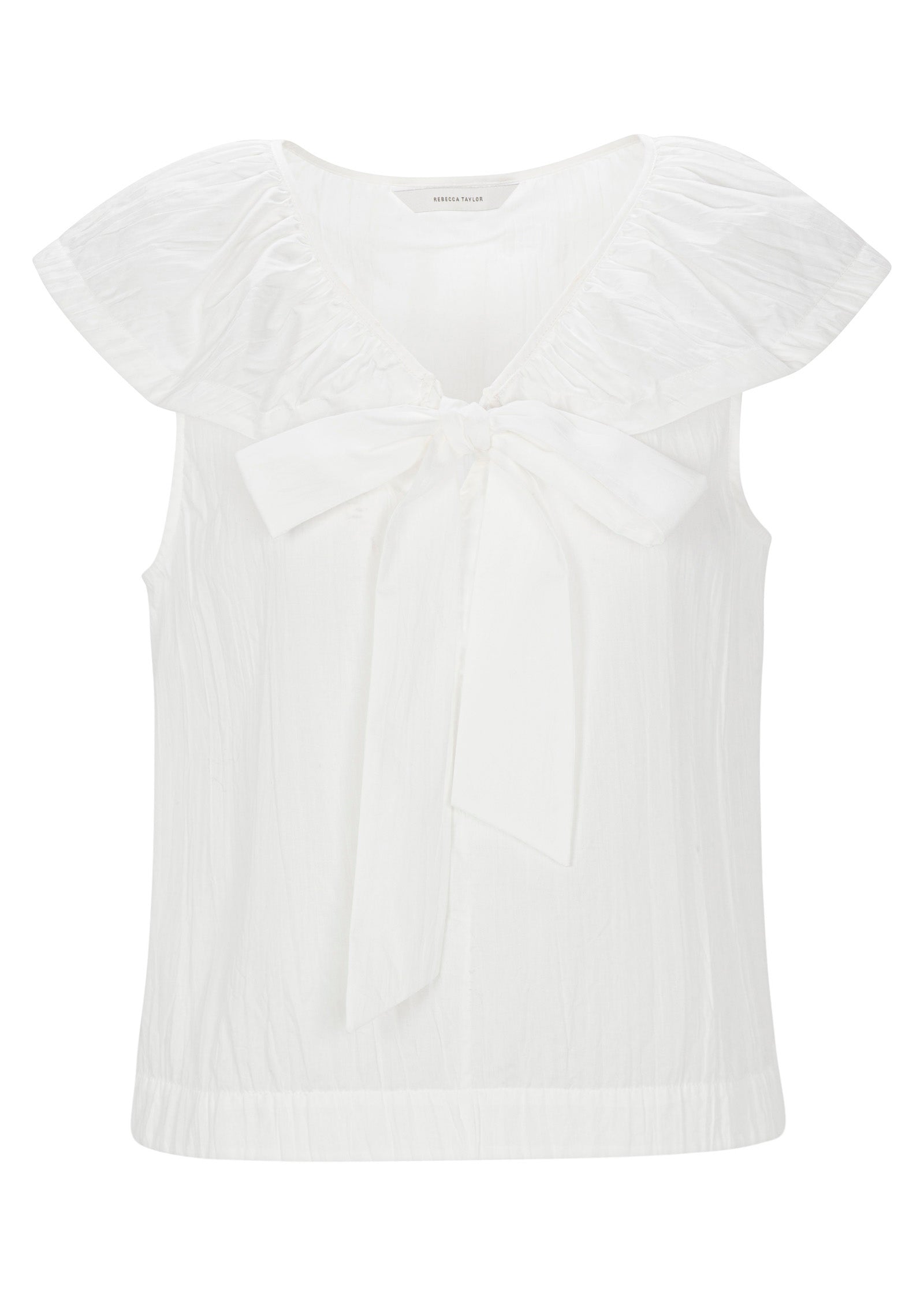  Marietta Crinkle Top in Milk by Rebecca Taylor