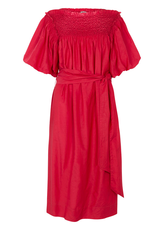 Merrick Silk Cotton Midi Dress