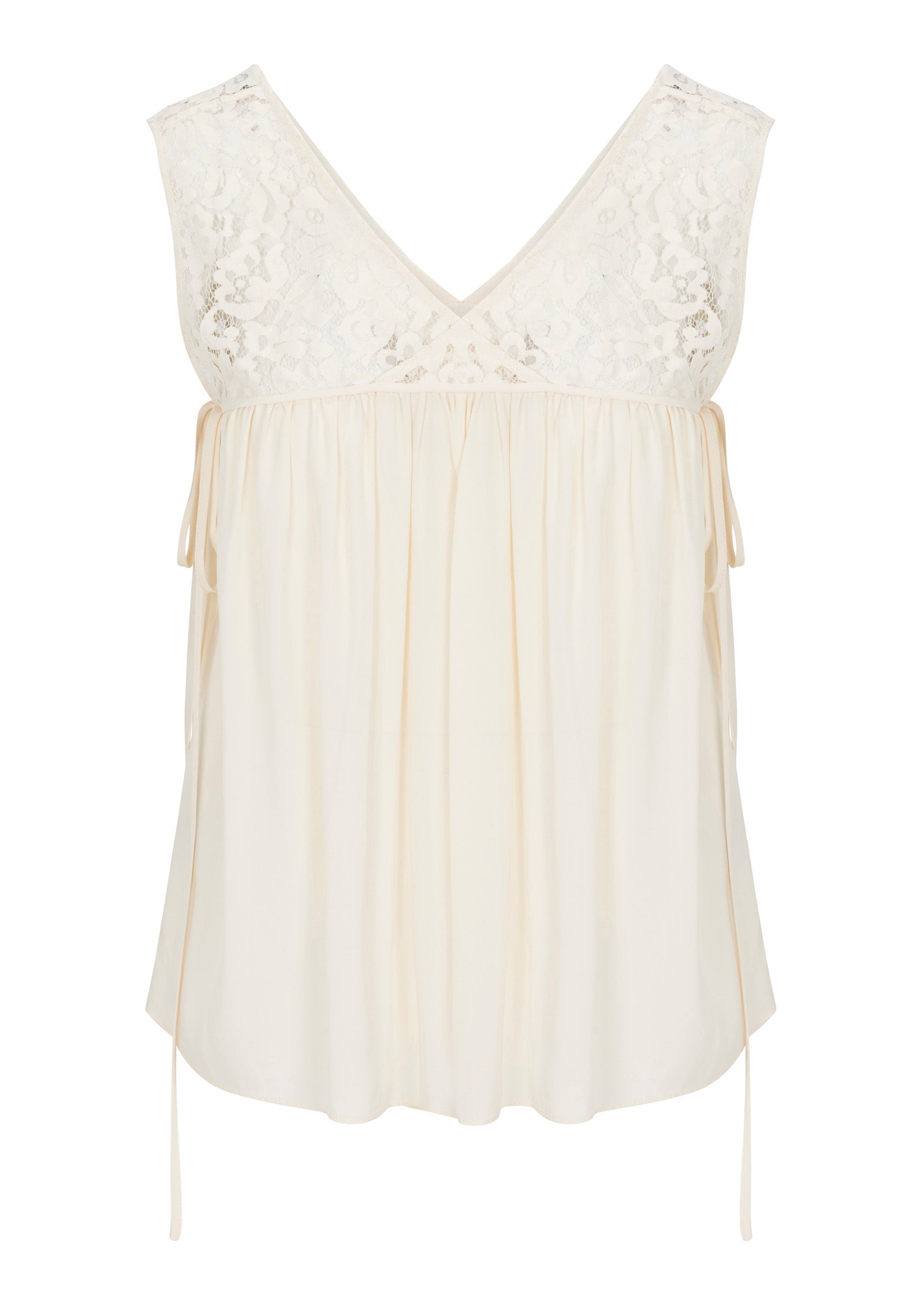  Marielle Lace Top in Ivory by Rebecca Taylor