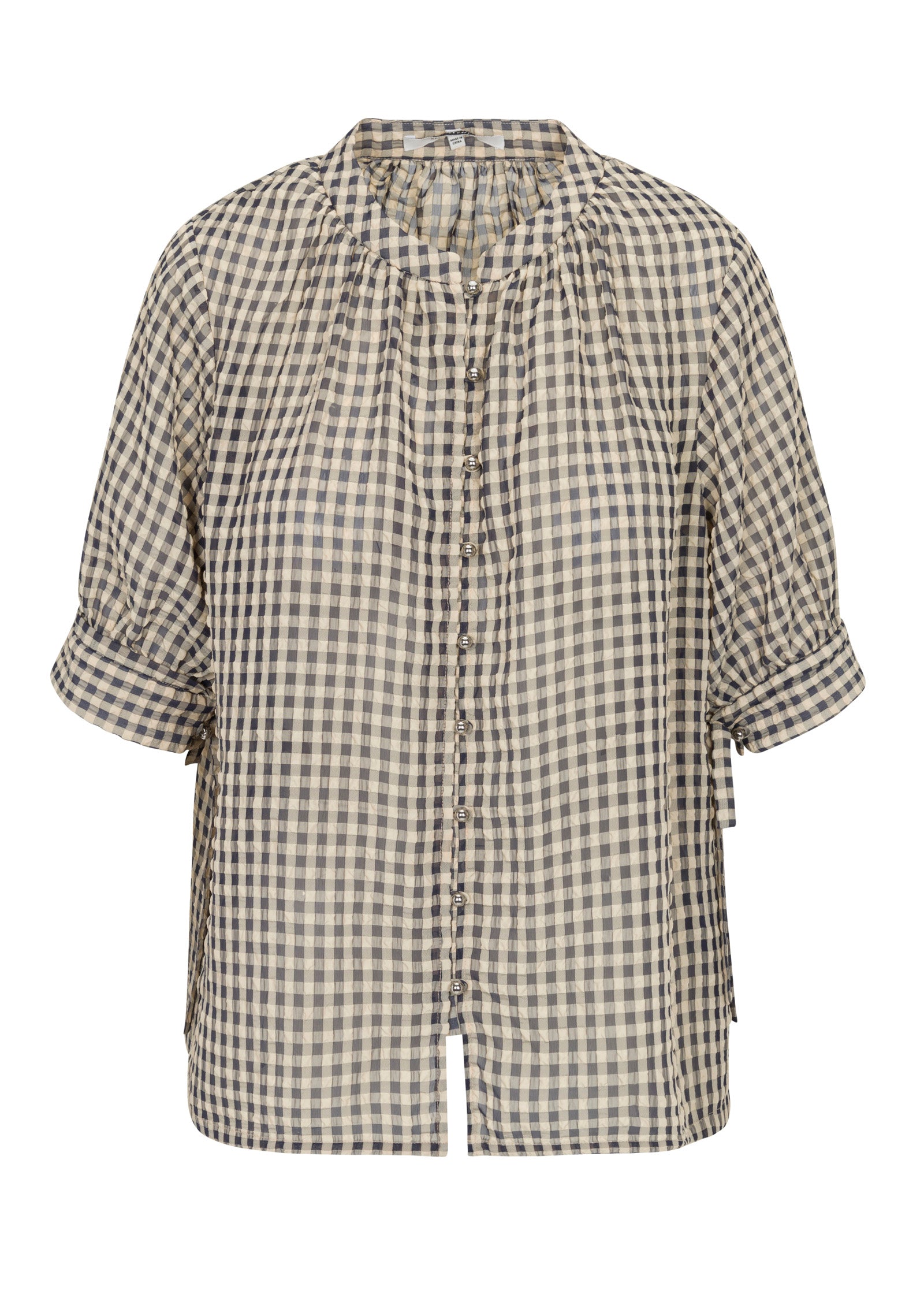  Aster Gingham Blouse in Blue Combo by Rebecca Taylor