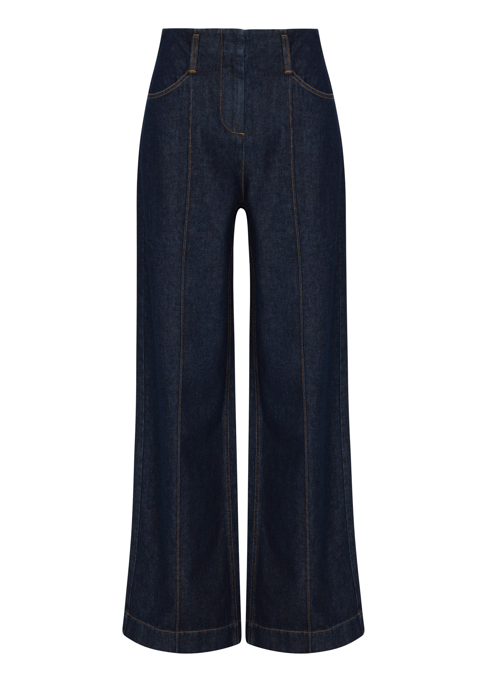  Gabrielle Denim Pants in Deep Sea Wash by Rebecca Taylor