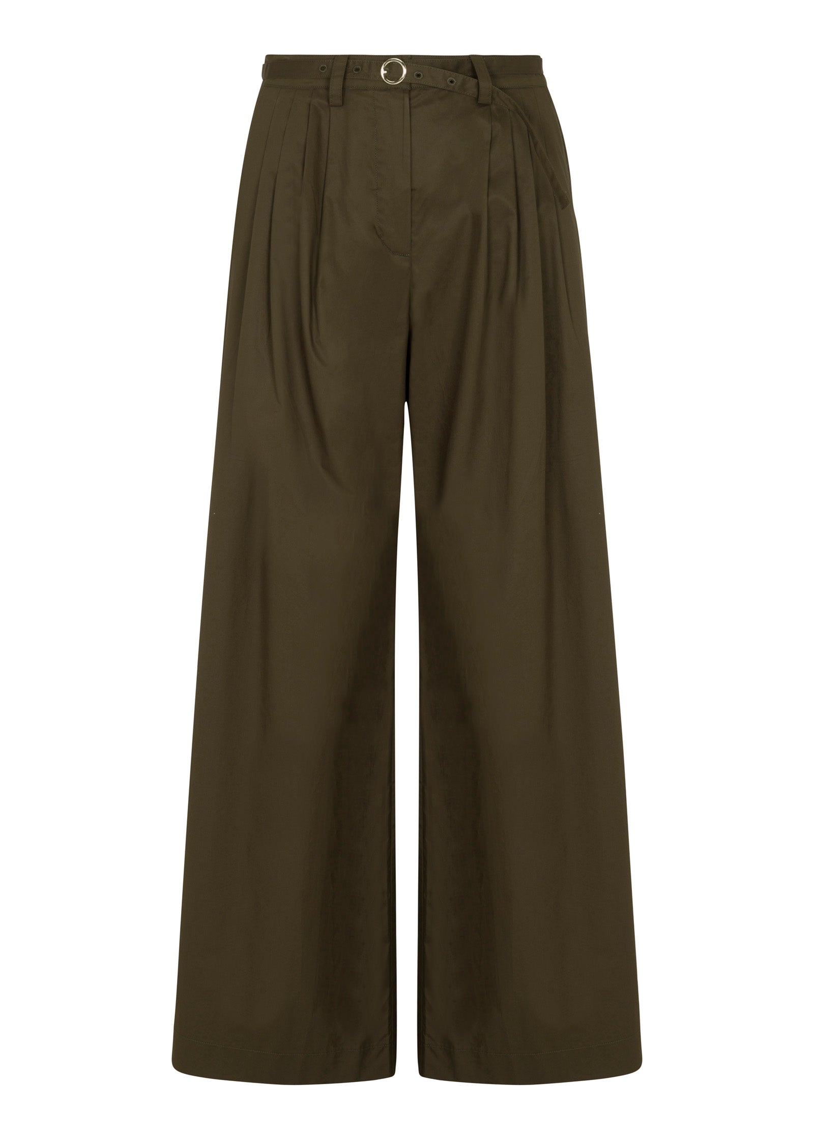  Raquel Twill Pant in Olive by Rebecca Taylor