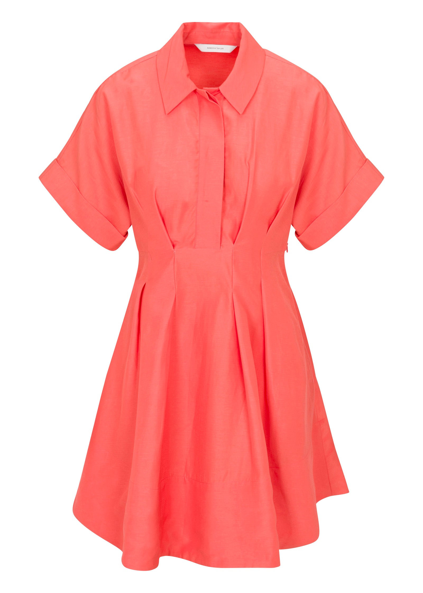  Lena Shine Dress in Coral by Rebecca Taylor