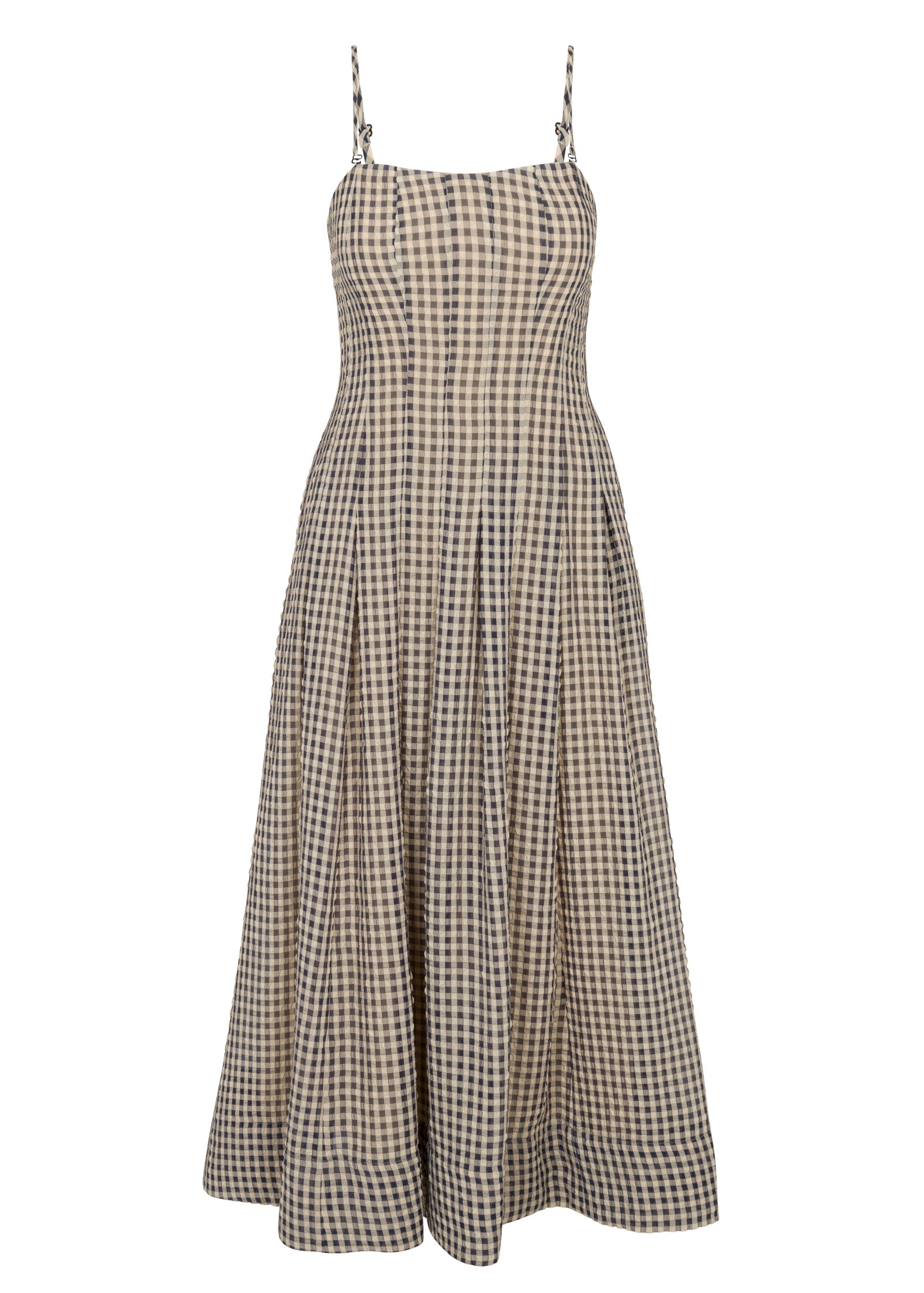  Aster Gingham Dress in Blue Combo by Rebecca Taylor