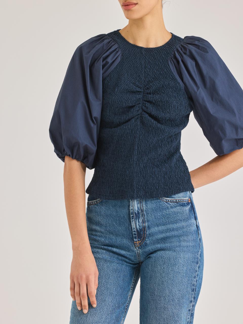 Rebecca Taylor Taryn Top in Navy