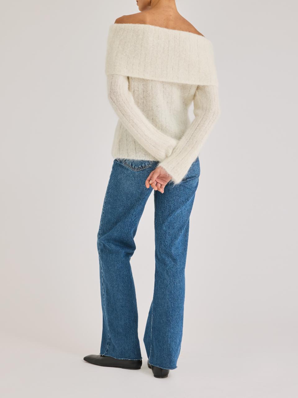 Rebecca Taylor Miro Sweater in EGGSHELL