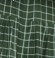 Windowpane Silk Pleated Shirt Dress
