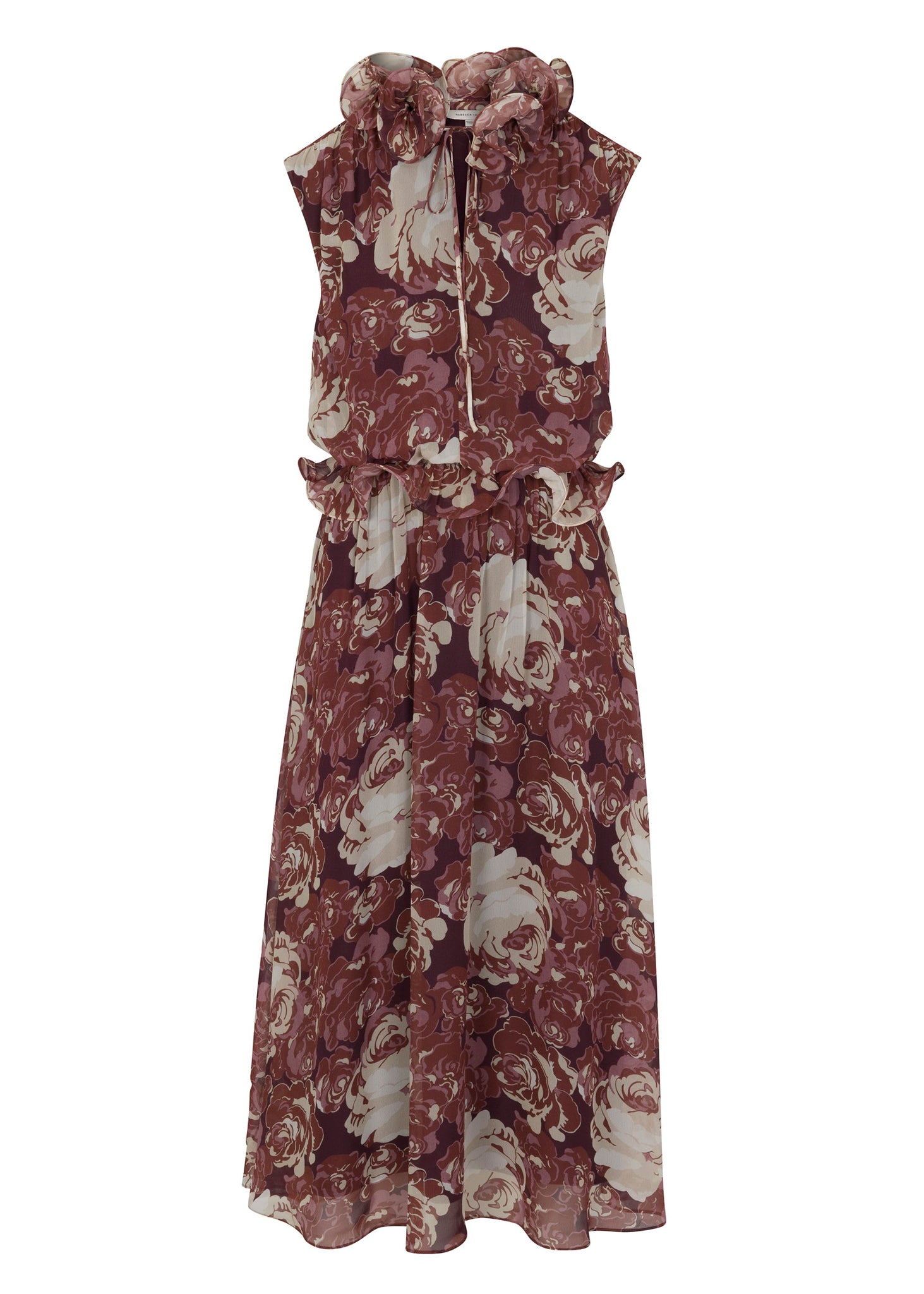 Rebecca Taylor Sarita Dress in Raisin Combo