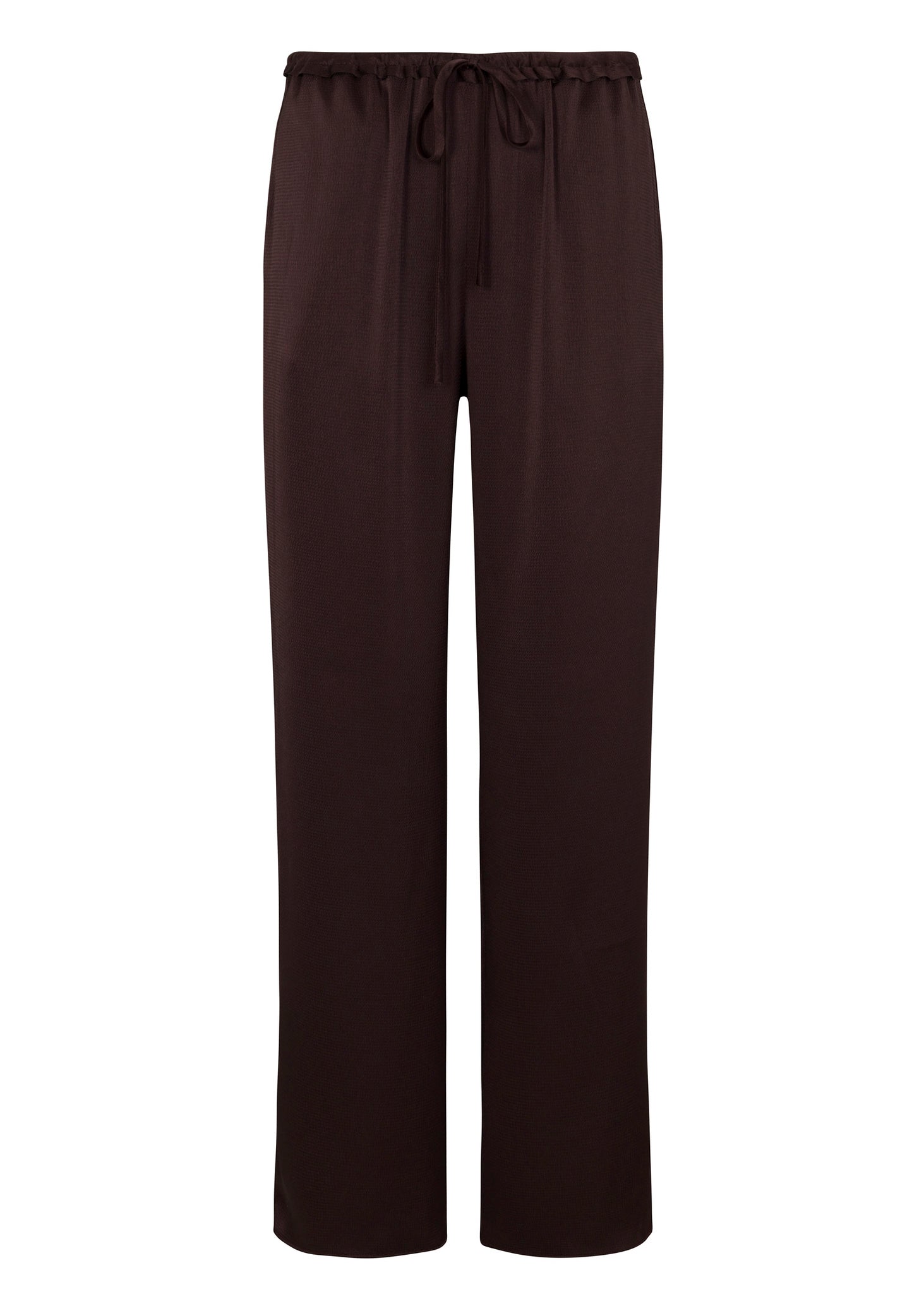 Raisin Wide Leg Satin Pants Gianna Pant in Raisin by Rebecca Taylor