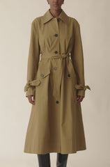 Refined Sateen Trench Coat