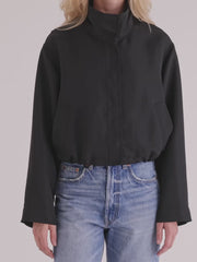 Cropped Faille Jacket