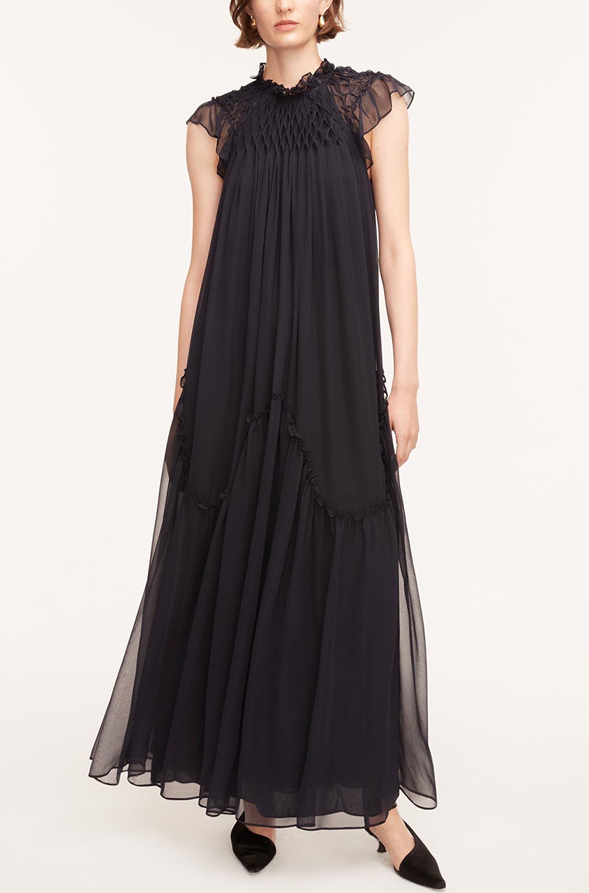 Smocked Chiffon Dress