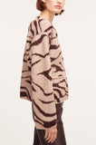 Zebra Jacquard Cropped Jacket
