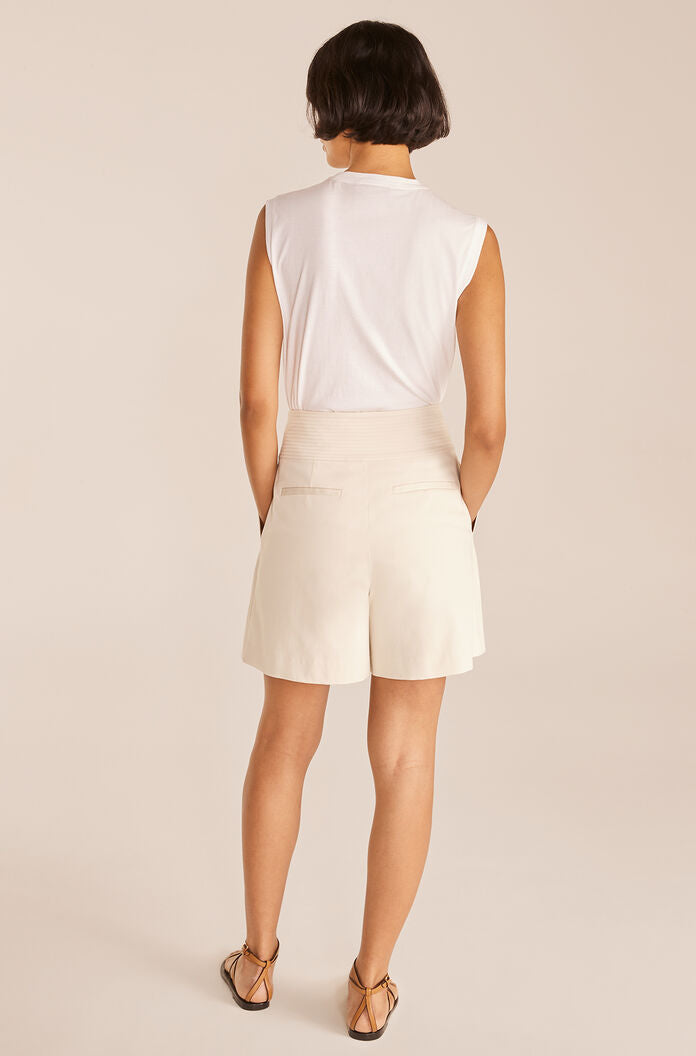  Trench Short in Beige by Rebecca Taylor