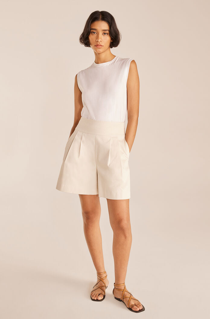  Trench Short in Beige by Rebecca Taylor