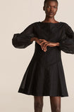 Long Sleeve Cotton Organza Dress