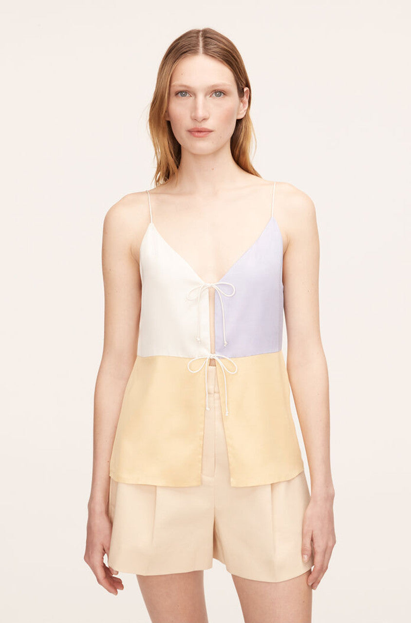 Color-Blocked Twill Camisole