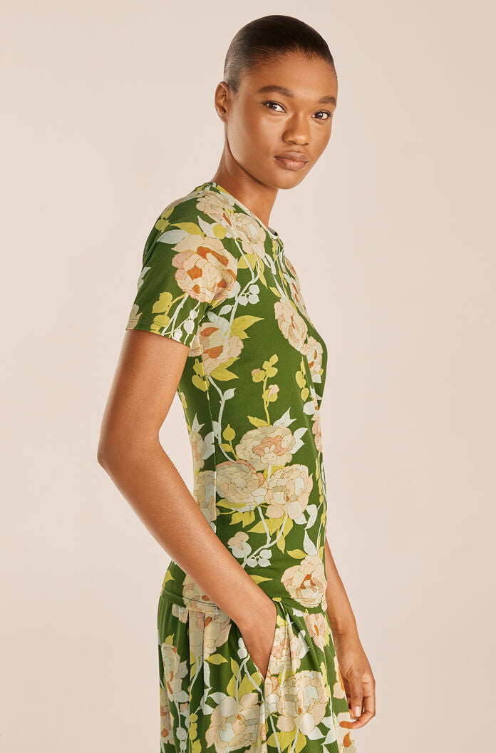 Wild Peony Mesh Tee