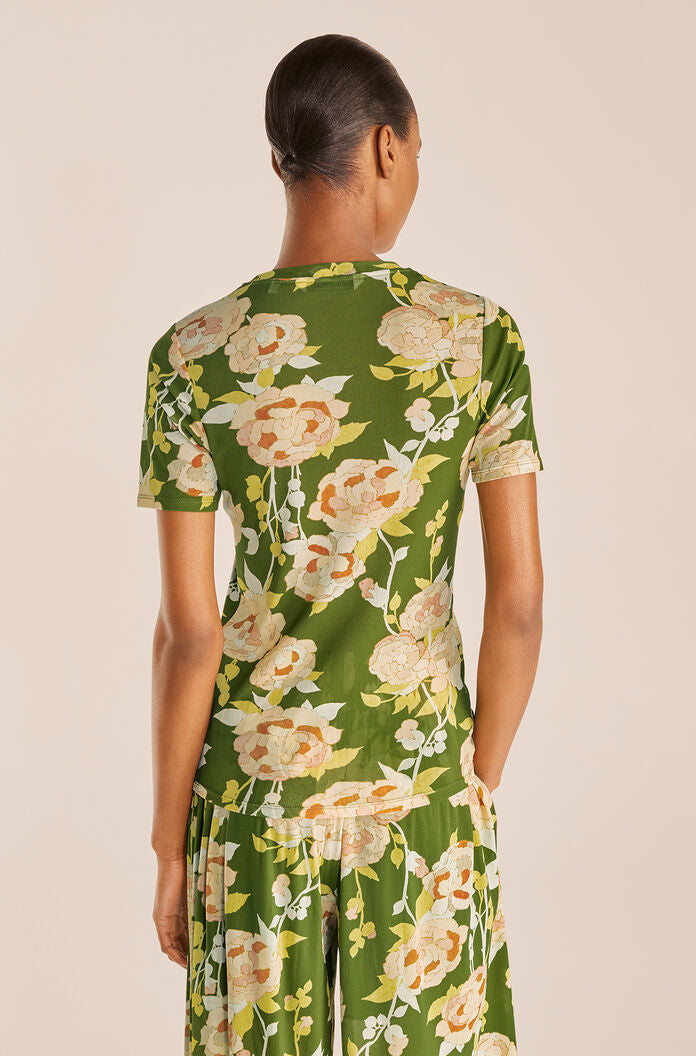 Wild Peony Mesh Tee