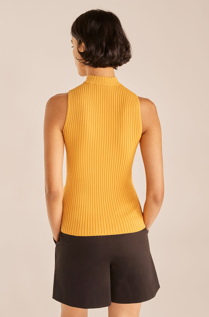  Cutout Swtr Tnk in Honeycomb by Rebecca Taylor