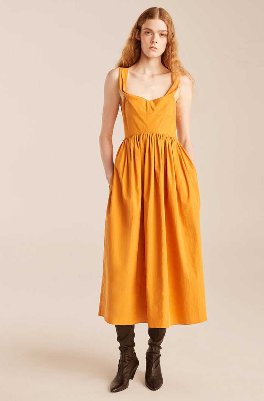 Slub Sateen Dress