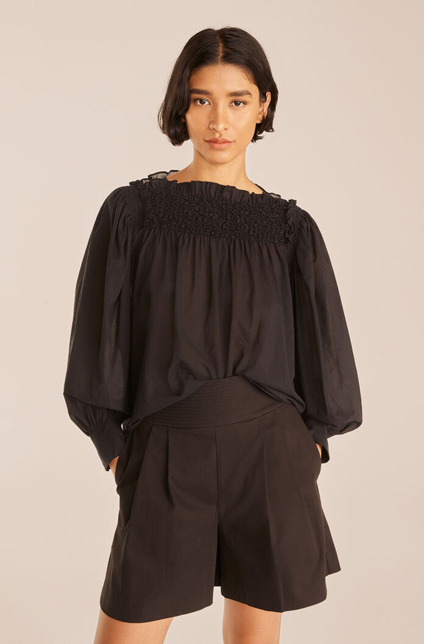 Textured Smock Blouse – Rebecca Taylor