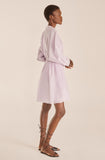 Long Sleeve Cotton Silk Dress