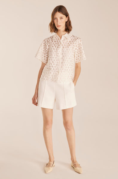 White Tweed Shorts - Rebecca Taylor