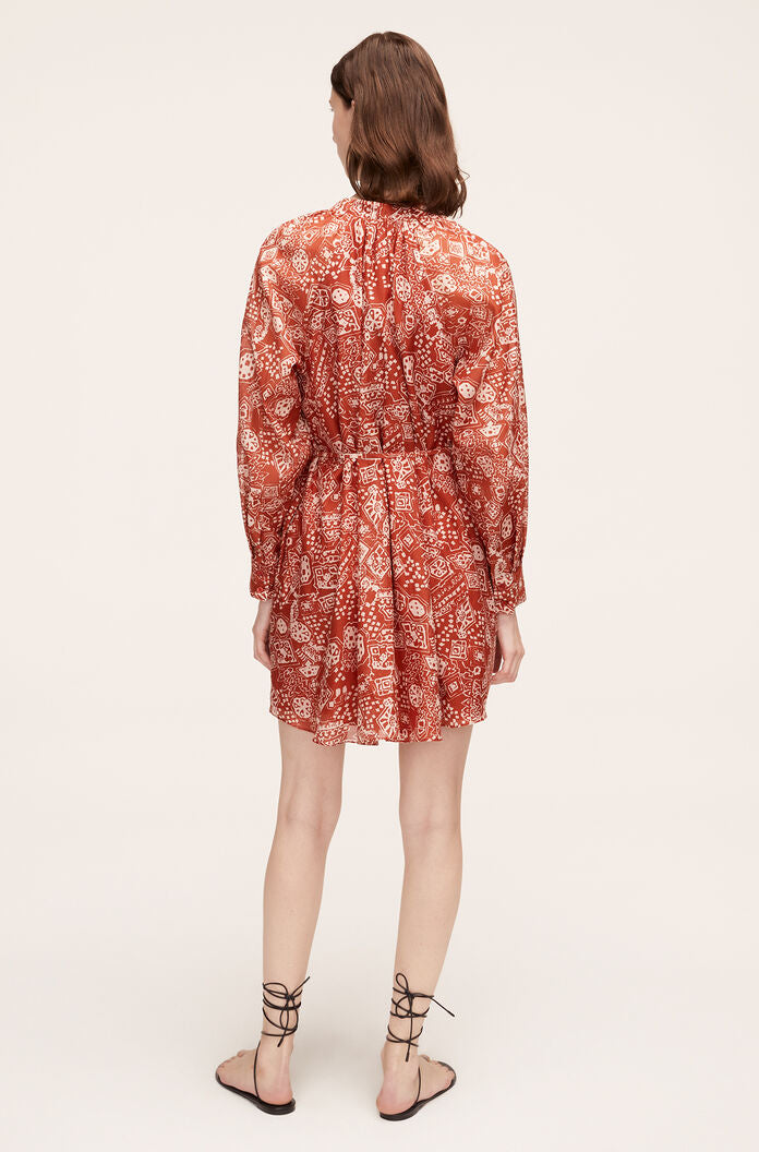 Labyrinth Long Sleeve Shirt Dress