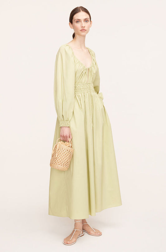 Poplin Smocked Waist Dress