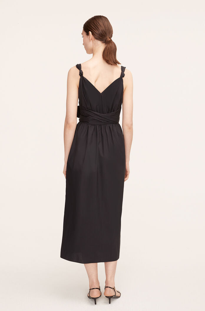 Rebecca Taylor Poplin Whisper Rose Dress in Black