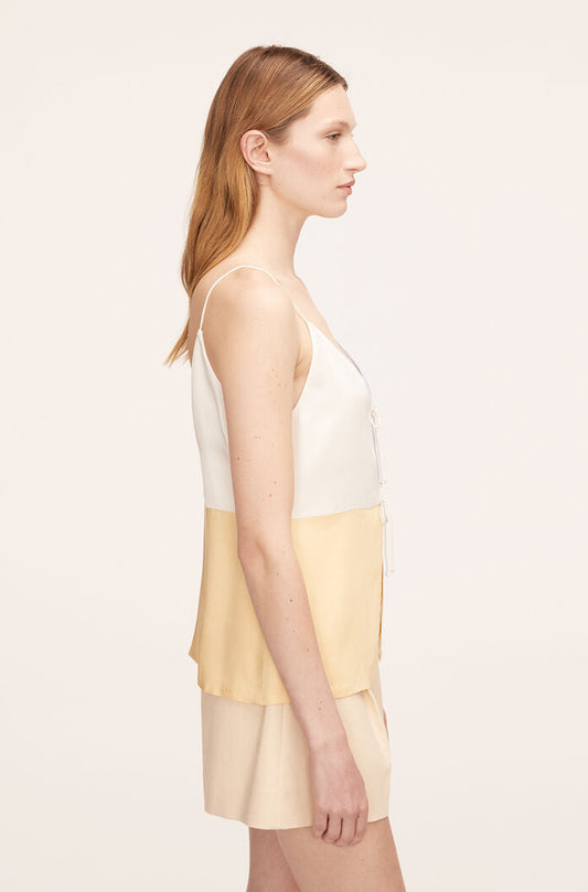 Color-Blocked Twill Camisole