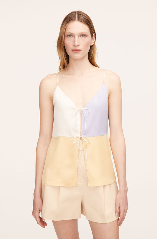 Color-Blocked Twill Camisole