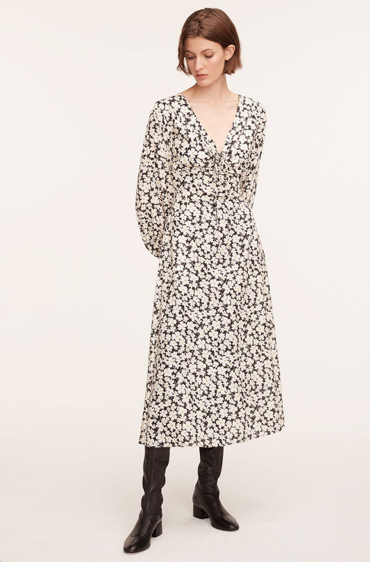 Paige Fleur Drawsting Long Sleeve Dress