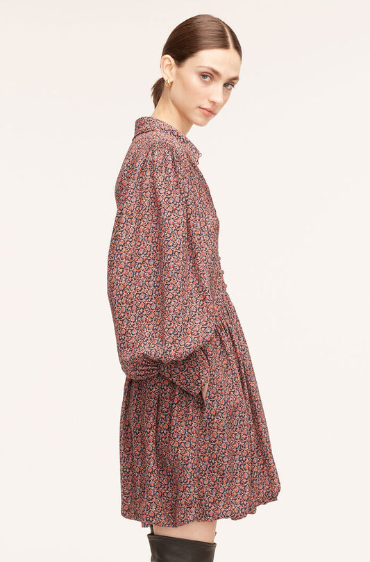 Whisper Roseen Fleur Silk Shirt Dress