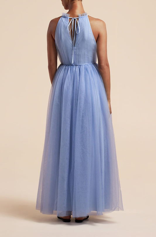 Tulle Halter Neck Gown