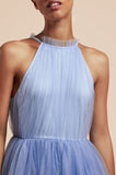 Tulle Halter Neck Gown