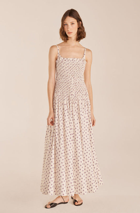 Speckled Fleur Poplin Dress