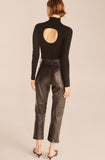 Crop Leather Pant
