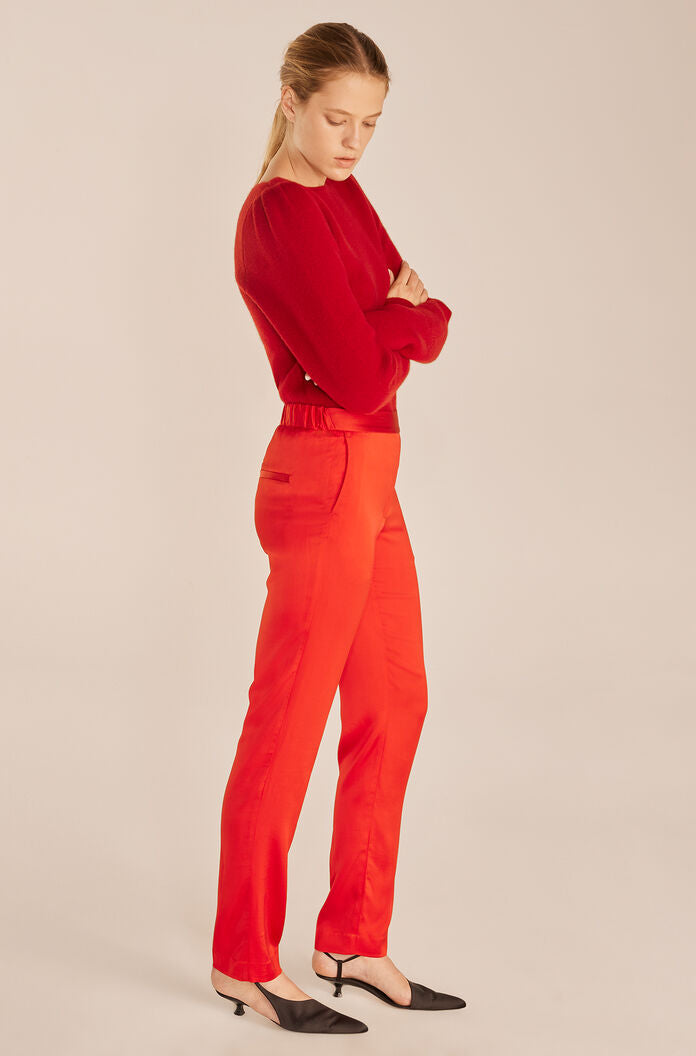 Satin Cigarette Pant