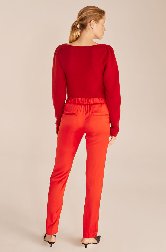 Satin Cigarette Pant