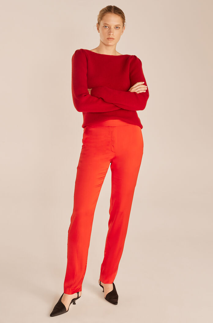 Satin Cigarette Pant