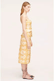 Paper Fleur Cotton Canvas Midi Skirt