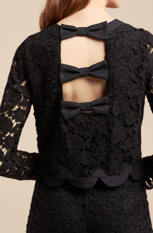 Lace Bow Top