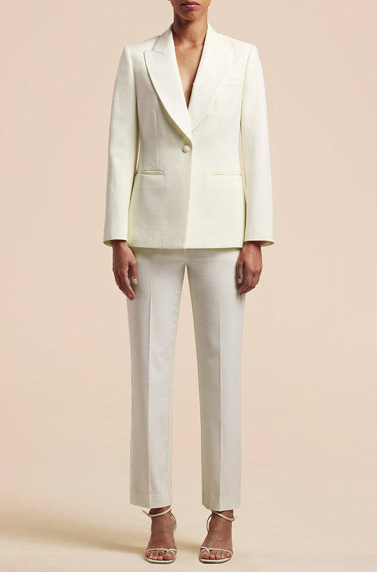 Tuxedo Blazer Ivory