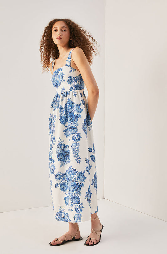 Rosarium Fleur Midi Dress