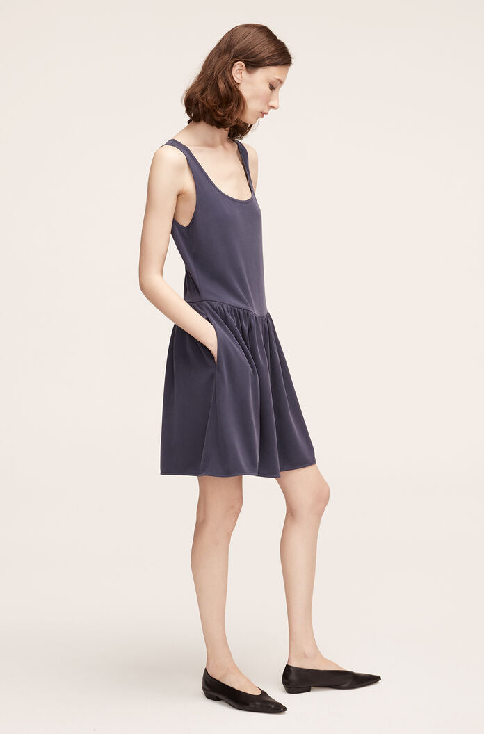 Ruched Skirt Tank Dress